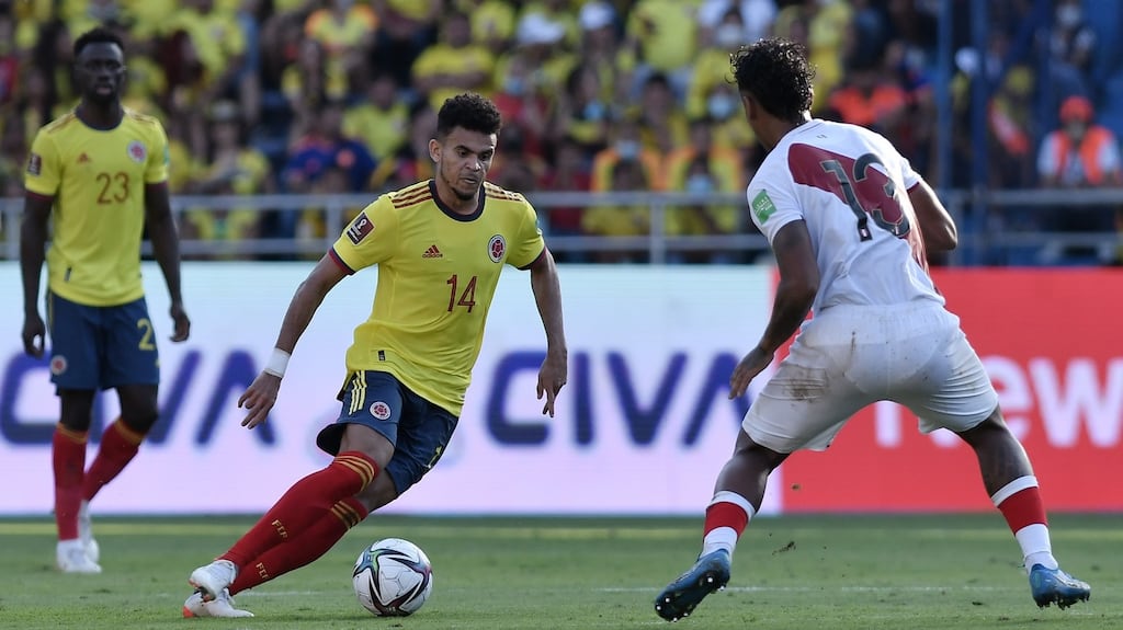 Liverpool have completed the signing of Colombia forward Luis Diaz from Porto. Photograph: Gabriel Aponte/Getty