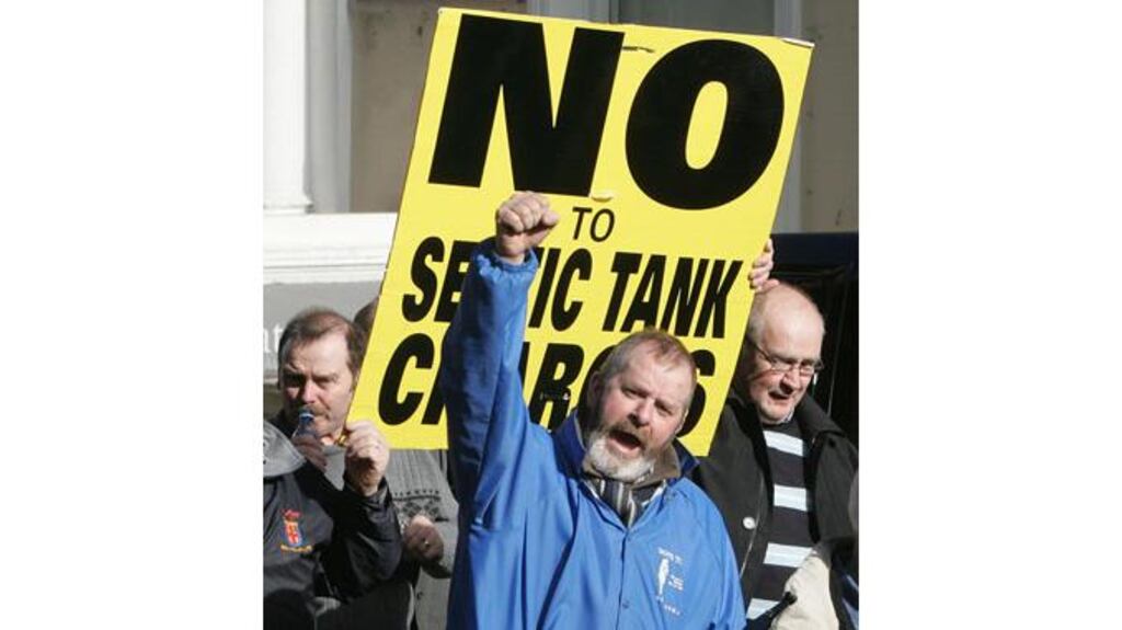 A boycott of the E50 septic tank charge is being urged. Photograph: Alan Betson/The Irish Times