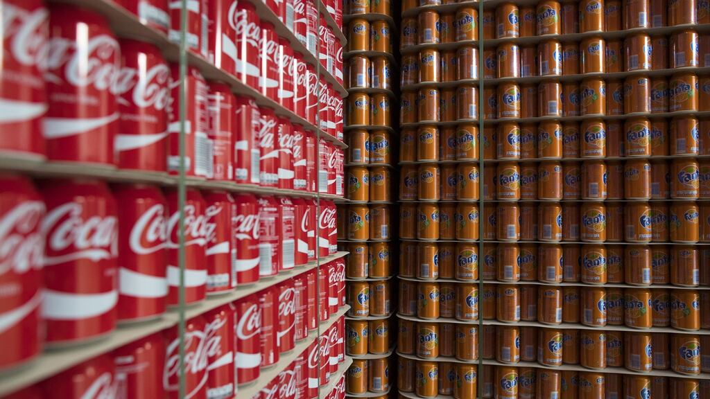 Coca-Cola: results out on Thursday. Photograph: Jasper Juinen/Bloomberg