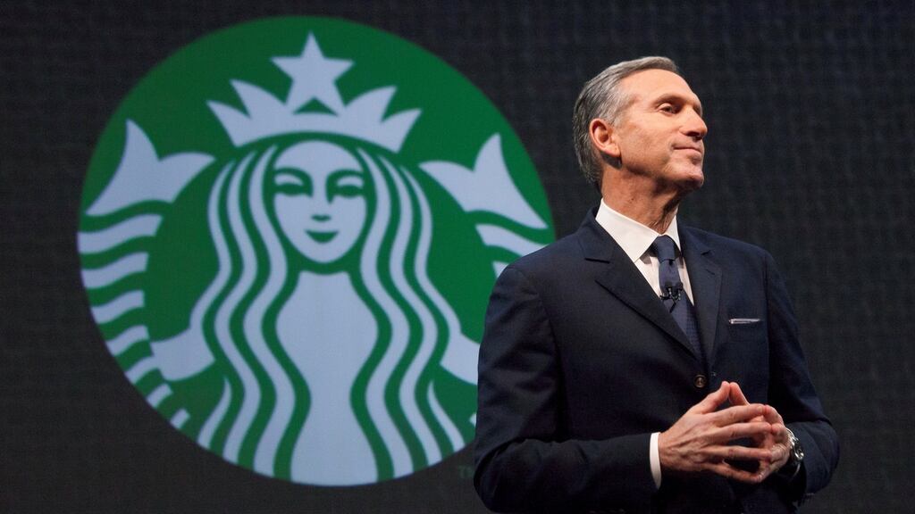 Howard Schultz: Starbucks chairman   has repeatedly denied that he has political ambitions, but he appeared to be more open to the idea in an interview last week. Photograph: Reuters/David Ryder