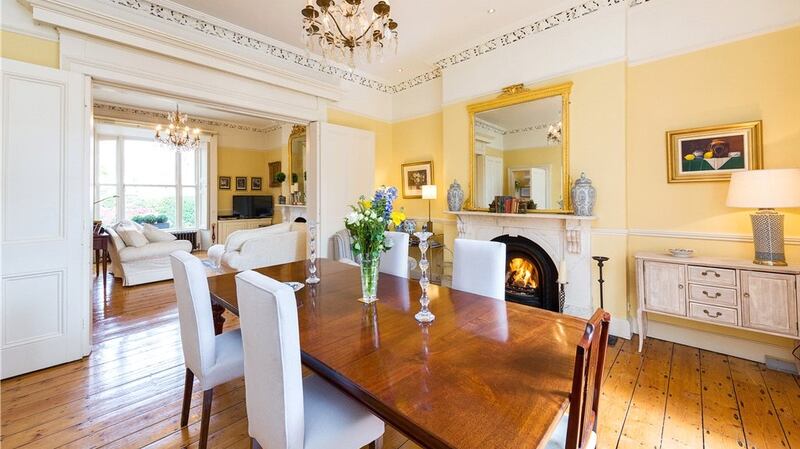 The best rooms are the interconnecting reception rooms – with their original features such as marble fireplaces and floorboards