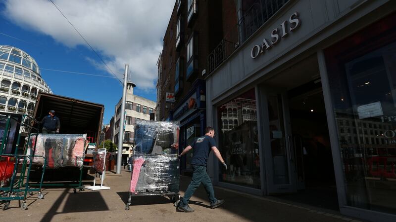 Oasis on St Stephen’s Green: Shop operates a one-in, one-out policy. Photograph: Laura Hutton