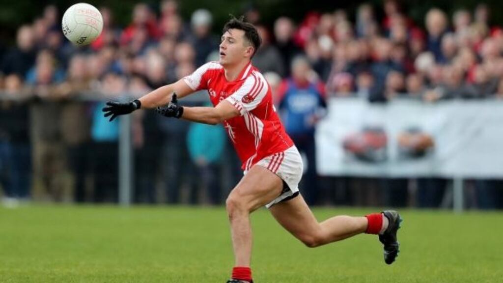 Padraig Pearses player and Irish Times journalist Eamon Donoghue in action in the Roscommon Senior Football Championship Final in 2016. Photograph: Dan Sheridan/Inpho
