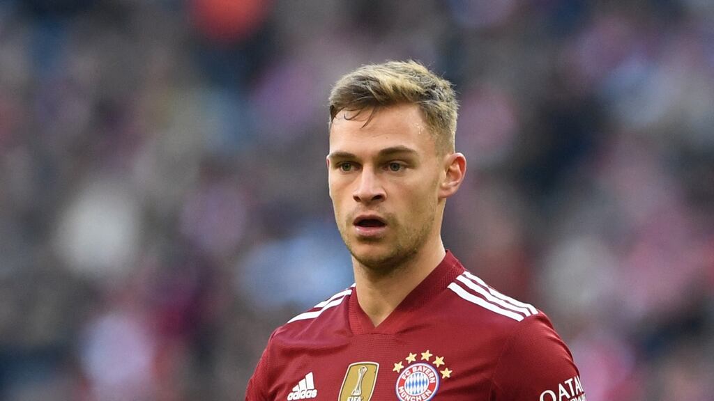 Bayern Munich’s midfielder Joshua Kimmich: became a hero for vaccine sceptics and Covid-19 sceptic groups. Photograph: Christof Stache/AFP via Getty Images