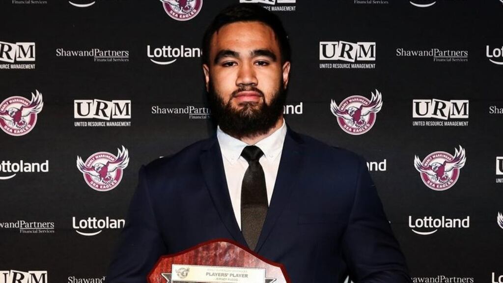 Keith Titmuss, aged 20, died in hospital after feeling unwell at a training session. Photograph: Manly Sea Eagles/Twitter