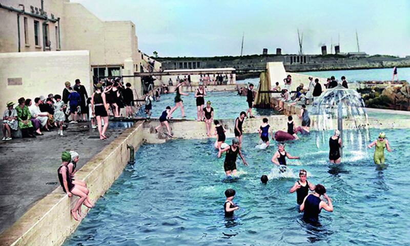 The public baths at Dún Laoghaire in County Dublin. Photograph: Dillon Family from The Colour of Ireland