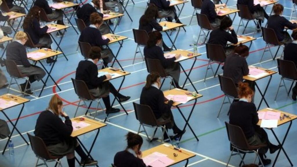 Plans to hold the Leaving Cert exams in the summer have been cancelled and students have the option of receiving calculated grades instead. Photograph: Dara Mac Donaill
