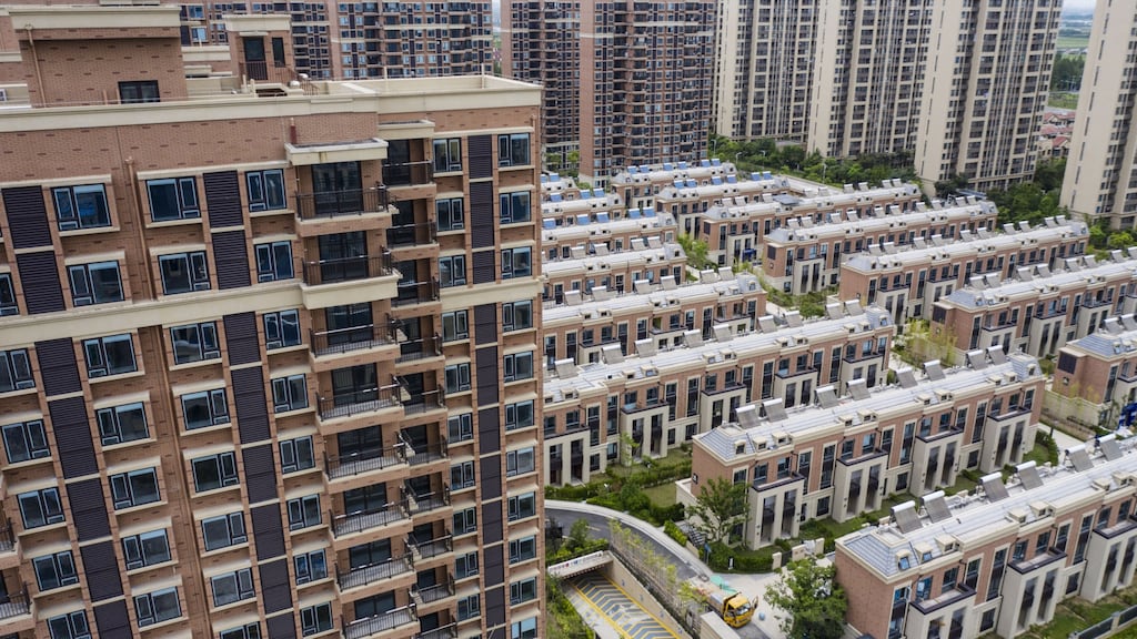 Chinese property developer Country Garden estimated that first-half profits fell as much as 70 per cent in the first half of the year, as the country’s largest real-estate group by sales was drawn into a crisis that has raged through the heavily indebted sector. Photograph: Qilai Shen/Bloomberg