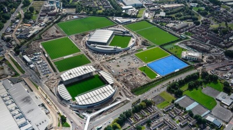 An aerial shot of Manchester City’s new youth academy. Photo: Getty Images