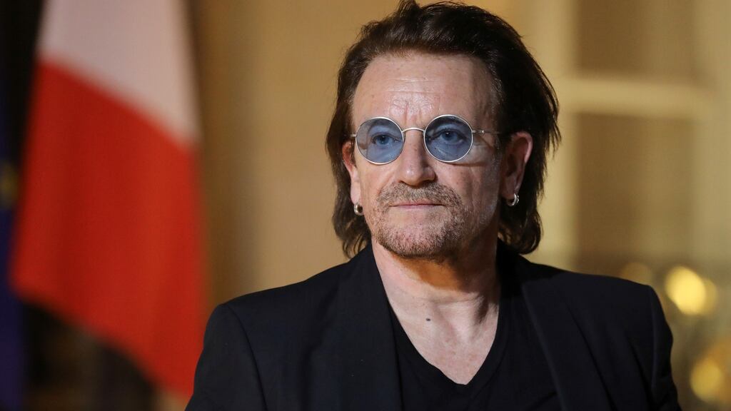 Bono said the poem ‘wasn’t written to be published’. Photograph: Ludovic Marin/AFP via Getty