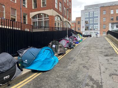 There were a total of 557 homeless asylum seekers in Ireland as of last Friday. This number has doubled since early March. Photograph: Nathan Johns
