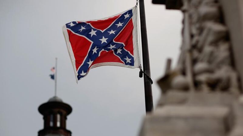 Hillary Clinton, a Democratic candidate to be US president, last night  made a forceful plea to remove the Confederate flag wherever it flies following last week’s shootings in Charleston. Photograph: Win McNamee/Getty Images.