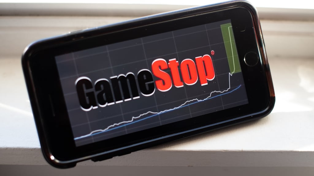 The GameStop event pulls at cyber-anarchism, anti-capitalist action, pure internet divilment, pandemic boredom and recession-revenge. It reflects the urge to “burn it all down”. Photograph: Tiffany Hagler-Geard