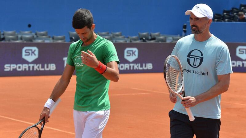 Novak Djokovic and his coach Goran Ivanisevic have both tested positive for coronavirus. Photograph: Zvonko Kucelin/AP