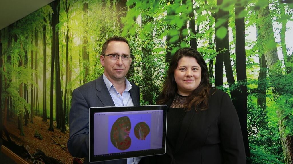 Deciphex chief executive Donal O’Shea and chief operations officer Mairin Rafferty. The idea for Deciphex was born over dinner in late 2016 when Mr O’Shea was at a pathology conference in London. Photograph: Nick Bradshaw