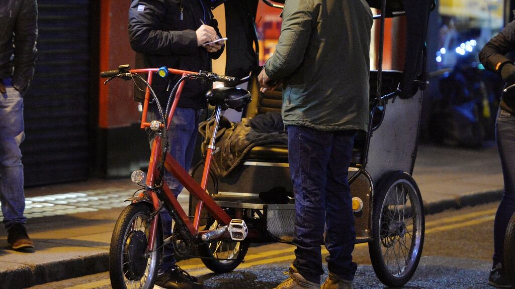 A motion to ban rickshaws from the Dún Laoghaire-Rathdown local authority area was tabled by Cllr Brian Murphy in January of last year and will be debated on Monday. File photograph: Alan Betson/The Irish Times