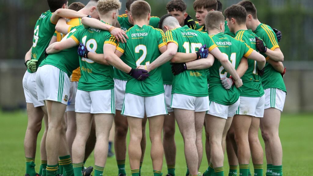 Meath minors: lost out by single point to Laois, 0-11 to 0-10, at Páirc Tailteann. Photograph: Bryan Keane/Inpho