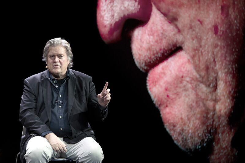 Former White House adviser Steve Bannon. Photograph: Jane Barlow/PA