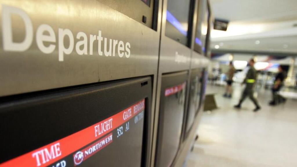 Police say the man entered the airport and went through the Transportation Security Agency pre-check queue when he was confronted by one of the guards.