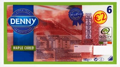In Denny’s Maple Cured 6 Tasty Rashers sugar appears in three forms – though in fairness they are 92 per cent pork