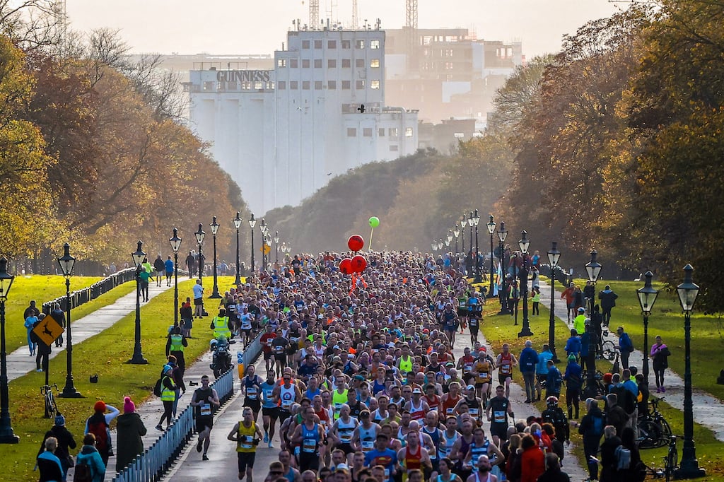 Runners hope to be rewarded for the hours of training and sacrificed lifestyle in the Dublin Marathon. Photograph: Bryan Keane/Inpho