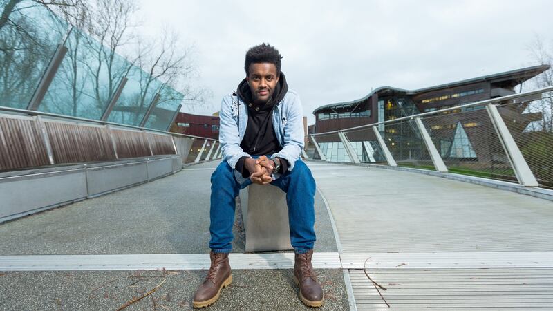 Henok Nigatu from Ethiopia at University of Limerick. Photograph: Oisin McHugh/True Media