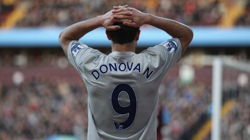 Landon Donovan played 17 English Premier League games during two spells on loan with Everton. Photograph: Getty.