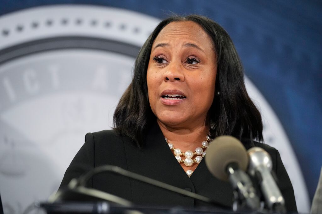 Fulton County district attorney Fani Willis: her office could appeal the decision to Georgia's state supreme court. Photograph: John Bazemore/AP