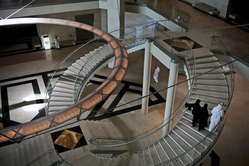 Inside the Islamic Museum of Art, designed by IM Pei, in Doha, Qatar. Photograph: Tara Todras-Whitehill/New York Times