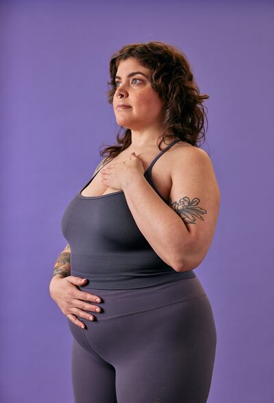 A demonstration of diaphragmatic breathing. Photograph: Gritchelle Fallesgon/The New York Times