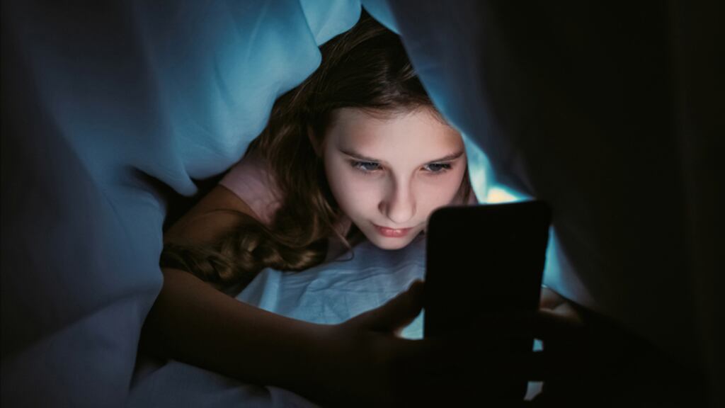 New data reveals that 82 per cent of children have unsupervised access to smart devices in their bedrooms. Photograph: iStock