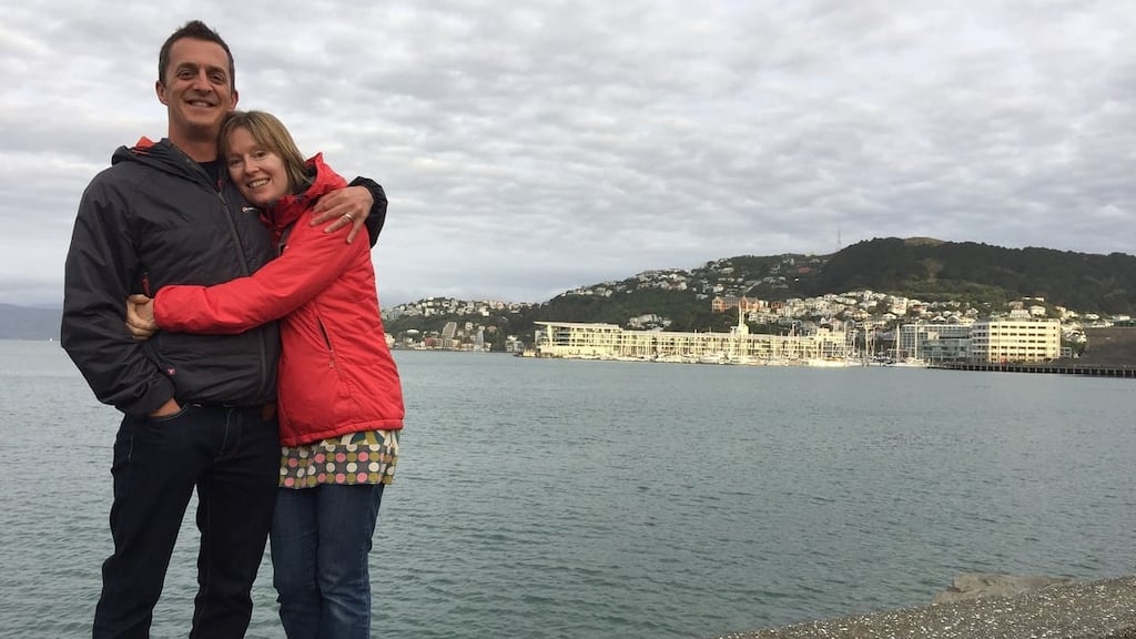 Richard and Kate Harding in Wellington, New Zealand in 2017.