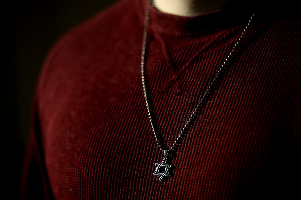 A photo of the Star of David necklace worn by the Jewish student who was assaulted in a Dublin nightclub on Saturday, November 9th in an attack being investigated by the Garda as a hate crime. Photograph: Chris Maddaloni