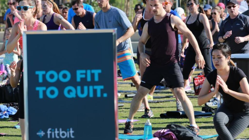For those unfamiliar with Fitbit, it is a little like those electronic tags criminals have strapped to their ankles, their every move monitored. Only this one is a fitness-tracking device, whereas a criminal can sit on his couch all day and no one will judge him. Photograph: Getty Images