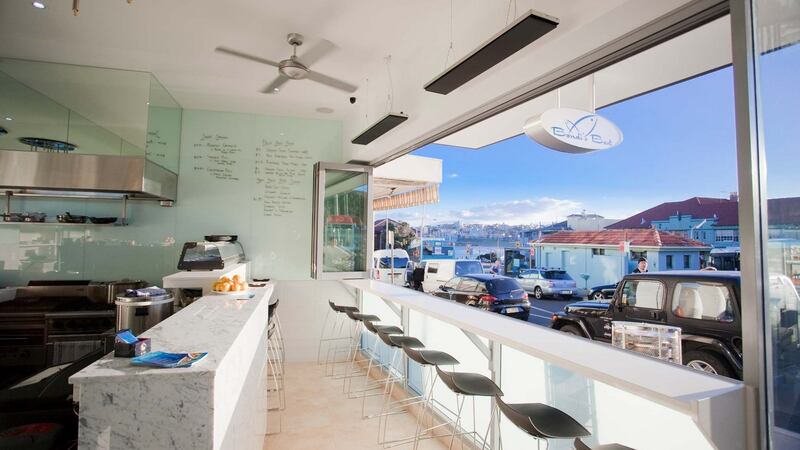 Bondi’s Best, a seafood restaurant in North Bondi, where you can dine alfresco while watching the sun set over the bay