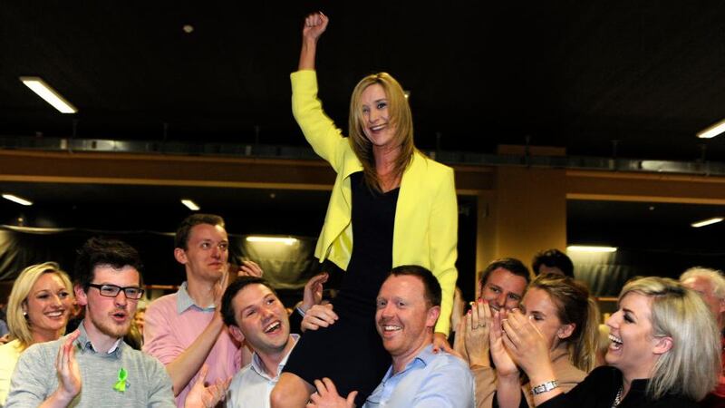 Kate Feeney who was elected late last night in the Blackrock ward. Photograph: Dave Meehan/The Irish Times.