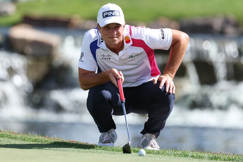 Viktor Hovland, the defending champion. Photograph: Scott Winters/Icon Sportswire via Getty