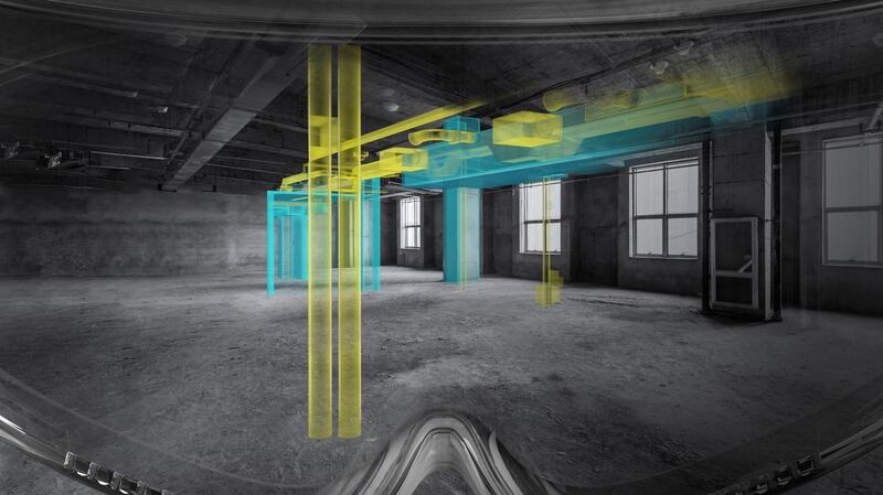 HoloSite is essentially a goggled headset, which allows those working on a major construction project to see the plans, projected in full-size 3D in front of them