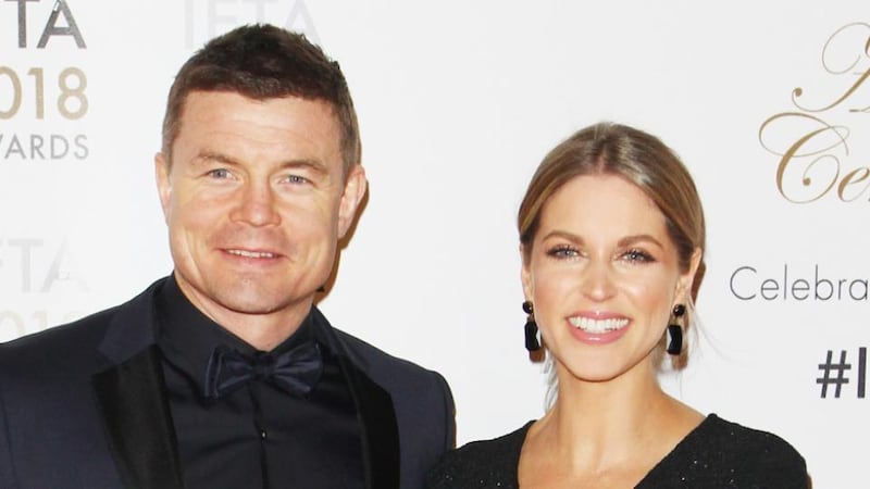 High-profile: Brian O’Driscoll and Amy Huberman have about two million Twitter and Instagram followers between them. Photograph: Phillip Massey/Getty