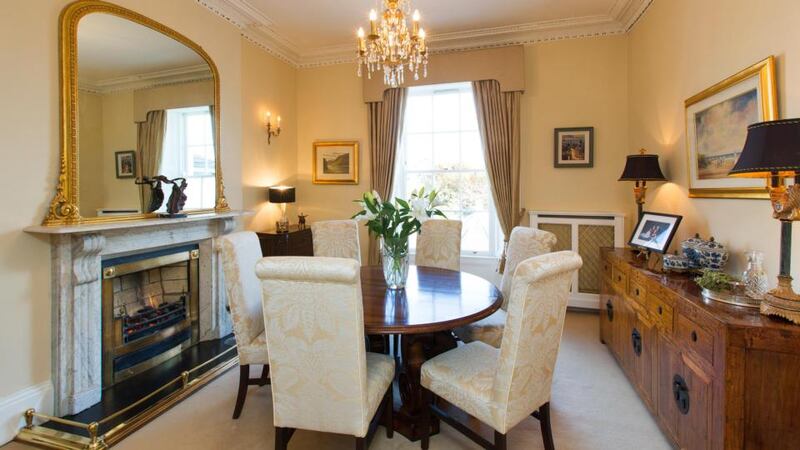 The dining room at 66 Tritonville Road in Sandymount.