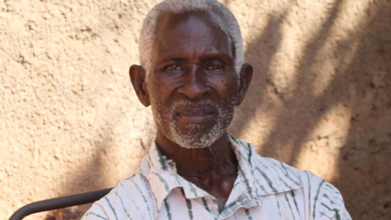 Christina’s husband Poe, who helps her to care for 30 grandchildren orphaned because of HIV/Aids. Photograph: Jane Fallon Griffin