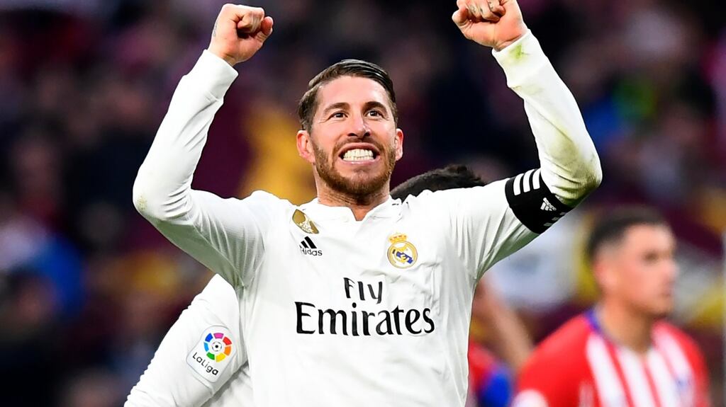 Real Madrid defender Sergio Ramos. Photograph: Gabriel Bouys/AFP/Getty Images