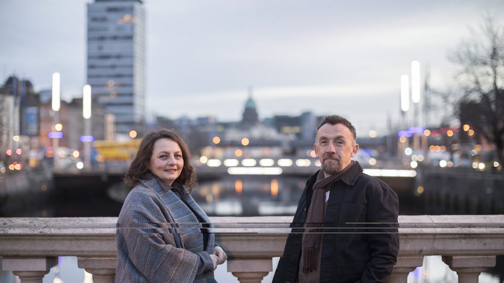 Abbey Theatre’s artistic director Caitríona McLaughlin and executive director Mark O’Brien are getting the organisation ready for an extended building, creating a cultural hub in Dublin 1. Photograph: Rich Gilligan