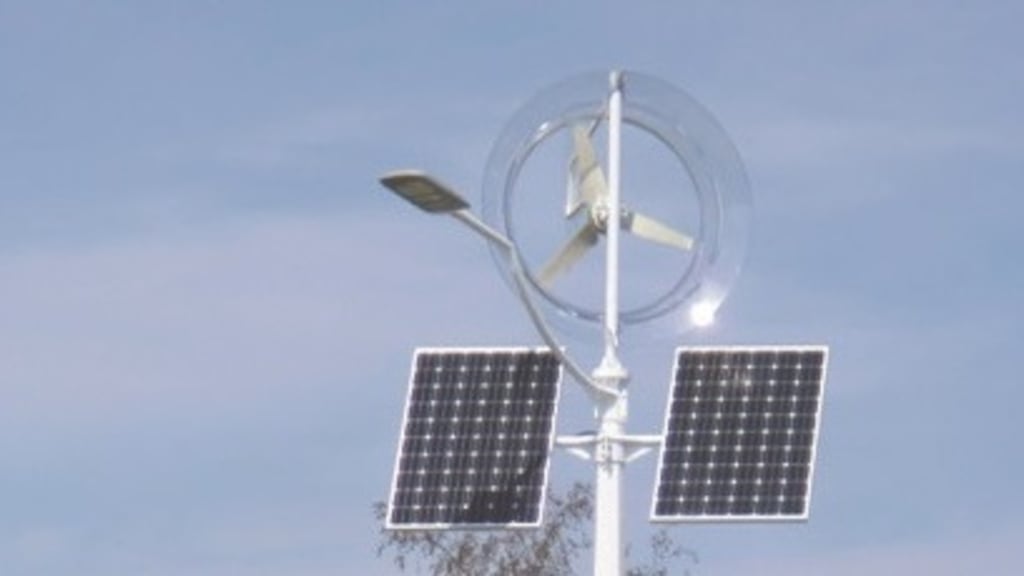 The top of an Airsynergy intelligent smart pole, or ISP