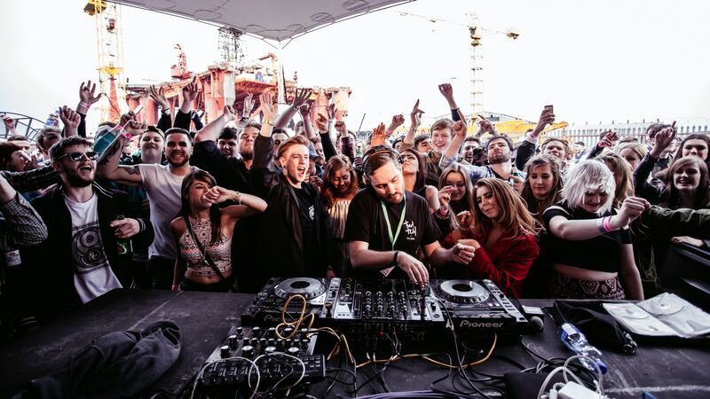 Electric dreams: Revellers at last year’s AVA festival in Belfast