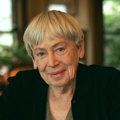 Ursula Le Guin, whom Salman Rushdie says wrote one of the few kind reviews of Grimus. Photograph: Dan Tuffs/Getty