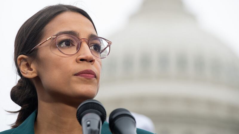 US representative Alexandria Ocasio-Cortez was among local politicians opposing the Amazon campus due to urban overcrowding and the city’s promise of billion-dollar tax breaks and incentives. Photograph: Saul Loeb/AFP/Getty Images