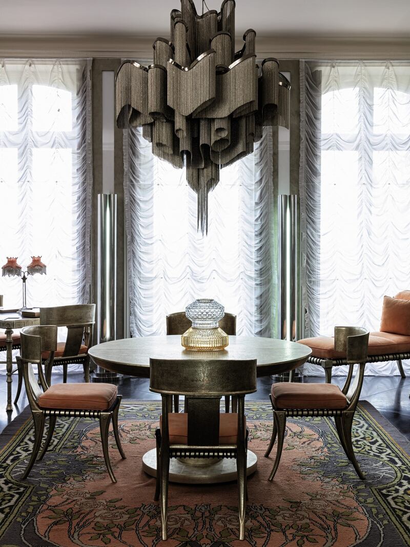 Interior of Louvecienne near Paris, one of Karl Lagerfeld’s homes