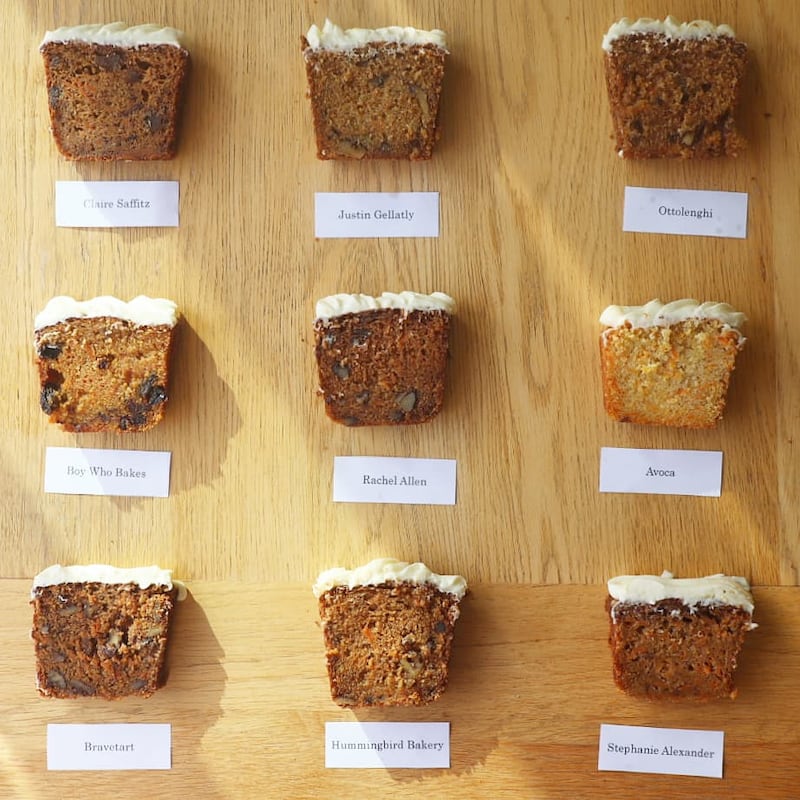 Beth O’Brien’s carrot cake comparisons on Instagram