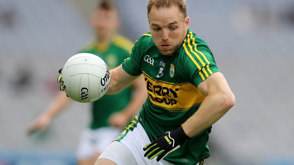 Darren O’Sullivan: the Kerry star will spearhead Glenbeigh-Glencar’s bid for the All-Irlenad Junior title against Tyrone side The Rock.  Photograph: Ryan Byrne/Inpho